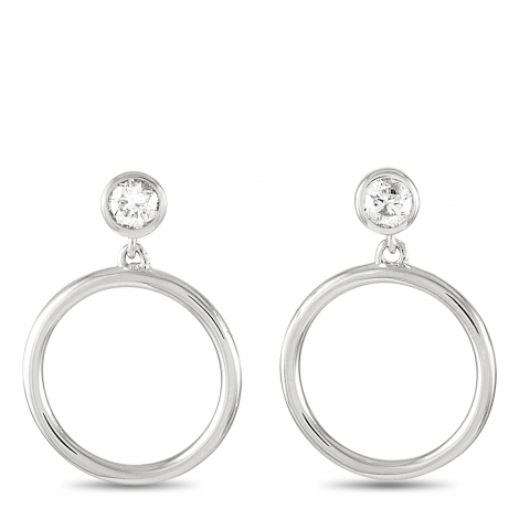 LB Exclusive 14K White Gold 0.18 ct Diamond Earrings