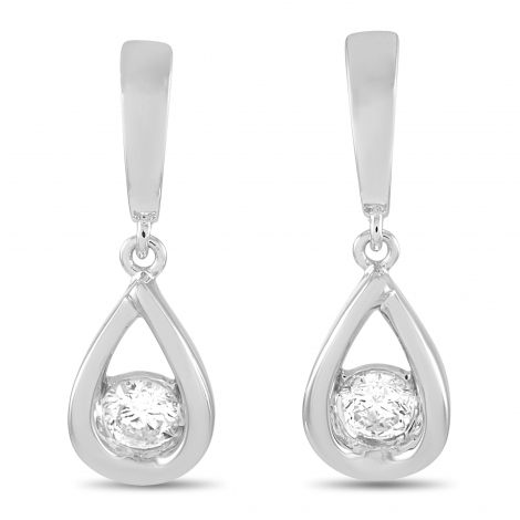 LB Exclusive 14K White Gold 0.40 ct Diamond Earrings