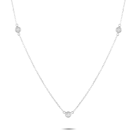 LB Exclusive 14K White Gold 0.20ct Diamond Necklace