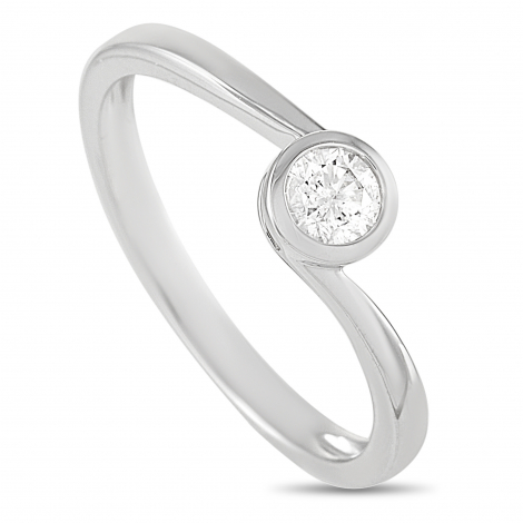 LB Exclusive 14K White Gold 0.22 ct Diamond Ring