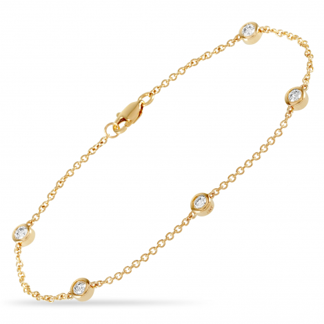 LB Exclusive 14K Yellow Gold 0.50 ct Diamond Bracelet