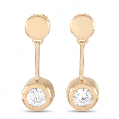 LB Exclusive 14K Yellow Gold 0.25 ct Diamond Earrings