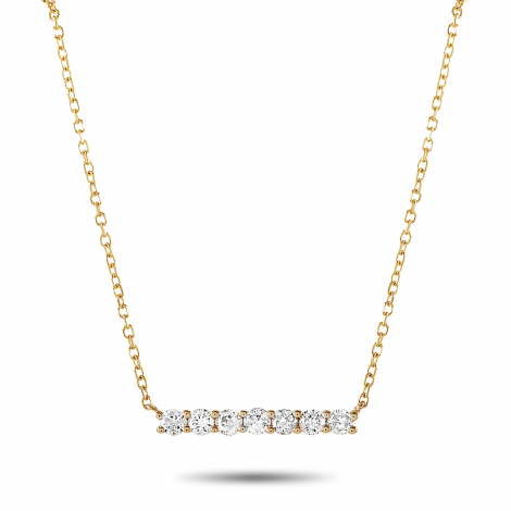 LB Exclusive 14K Yellow Gold 0.25 ct Diamond Pendant Necklace