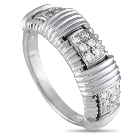 Roberto Coin 18K White Gold 0.10ct Diamond Ring