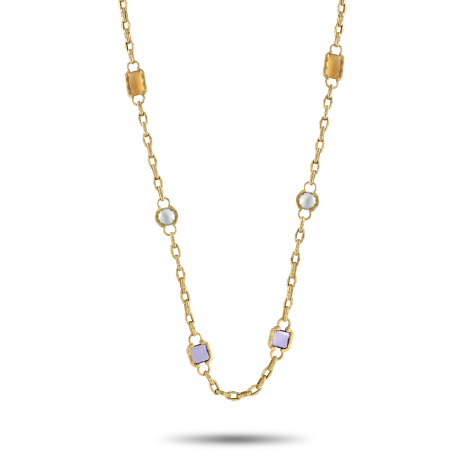 Roberto Coin 18K Yellow Gold Multicolored Gemstone Long Necklace