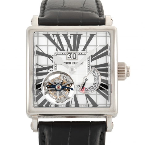 Roger Dubuis GoldenSquare White Gold Tourbillon Watch G40 030 GN1G.7A