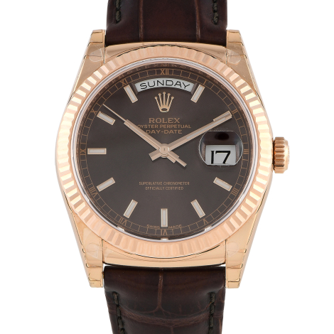 Rolex Day-Date 36 Everose Gold Khanjar Watch 118135