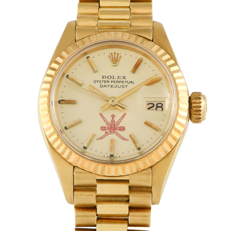 Rolex Lady Datejust Yellow Gold Khanjar Watch 6917 