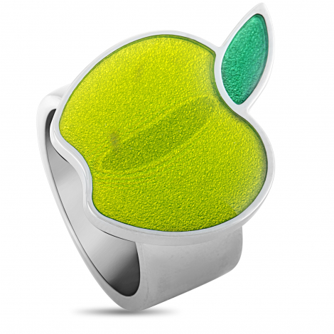 Swatch Fructus Apple Stainless Steel and Resin Ring