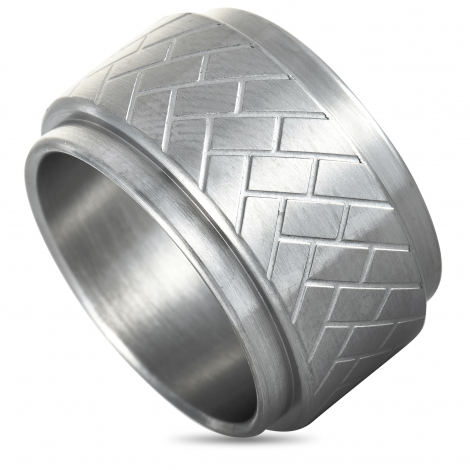 Swatch Dark Stranger Stainless Steel Ring