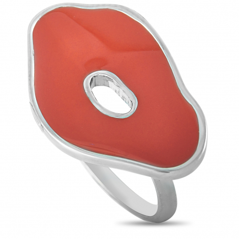 Swatch Pinussina Stainless Steel and Red Resin Ring