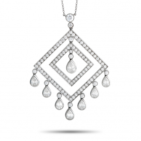 Tiffany & Co. Platinum 4.00 ct Diamond Necklace