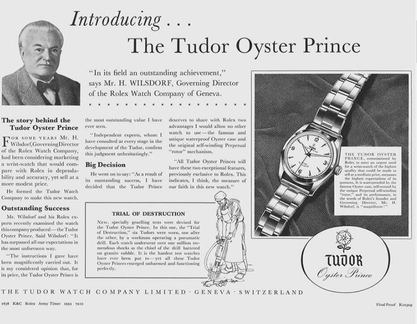 Vintage Rolex Newspaper Ad